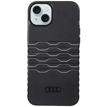 Audi IML MagSafe dėklas telefonui iPhone 15 Plus / 14 Plus 6.7", juodas