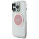 Guess dėklas iPhone 16 Pro Max telefonui IML Metal Colored Circle MagSafe, rožinis