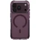 Uniq Combat Magclick Charging dėklas iPhone 18 Pro / 17 Pro, bordo