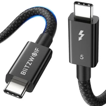 Laidas USB-C į USB-C BlitzWolf BW-HDC8 240W 1.5m, juodas
