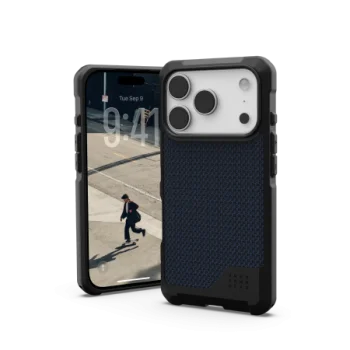 UAG Metropolis LT MagSafe dėklas iPhone 17 Pro telefonui, tamsiai mėlynas