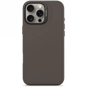 Decoded AntiMicrobial Silicone Stacks dėklas su MagSafe iPhone 16 Pro Max, juodas