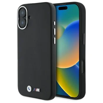 BMW M Smooth Full Wrapped Metal MagSafe dėklas iPhone 16 Plus, juodas