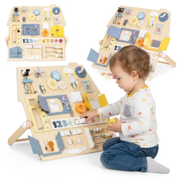 Didelė medinė sensorinė lenta ECOTOYS 137358, XL