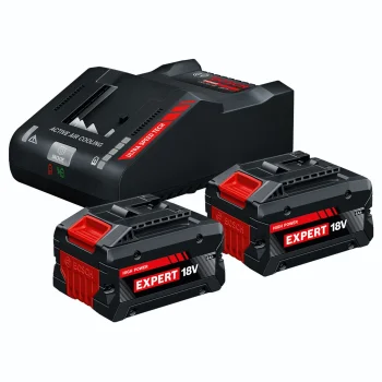 Bosch akumuliatorių ir įkroviklio rinkinys 2x EXBA18V-80 + EXAL18V-160, 18 V, 8 Ah