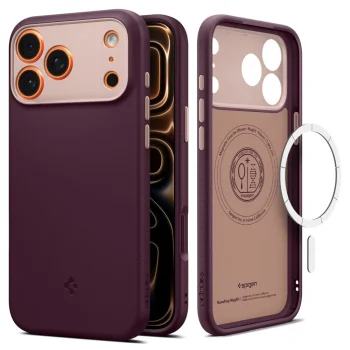 Spigen Nano Pop MagSafe dėklas telefonui iPhone 17 Pro Max, Burgundy Bean
