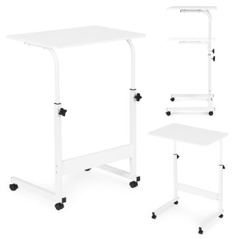 ModernHome mobilus nešiojamojo kompiuterio stalas, baltas