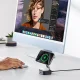 Ugreen W702 „trys viename“ belaidis įkroviklis su MagSafe ir Qi2, juodas