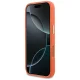 Guess FW Resin Logo dėklas iPhone 17 Pro telefonui, oranžinis