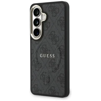 Guess 4G Embossed Ring MagSafe Case for Samsung Galaxy S26+, Black