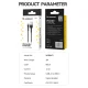 Wozinsky WNBAC1 USB-A į USB-C laidas 2.4A 1 m juodas