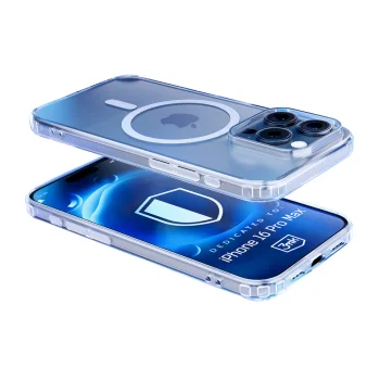 Apple iPhone 16 Pro Max 6.7" 3MK MagCase Clear Case Cover, Transparent