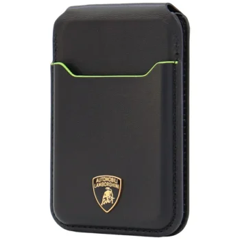 MagSafe magnetinis dėklas-stovas Lamborghini D1 iš odos, žalias