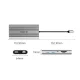 Orico XDR 12-in-1 USB-C prijungimo stotelė, 2x HDMI 4K 60Hz, DP, RJ45, PD 100W, sidabrinė
