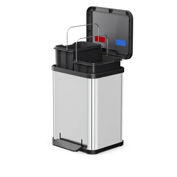Pedalinis rūšiavimo šiukšliadėžė Hailo Öko Duo Plus M, 18 l (2 x 9 l)