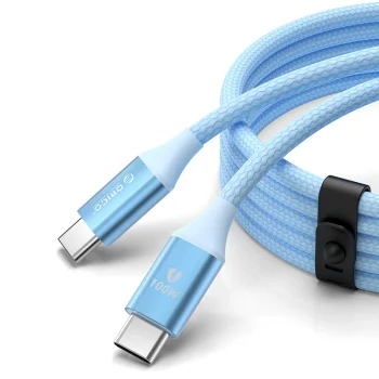 Orico CDX USB-C į USB-C laidas 100W 5A Power Delivery 1m, mėlynas