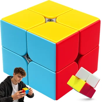 Rubik's Cube 2x2 Educational Speed Cube Logic Puzzle, Multicolor