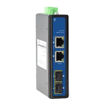 Pramoninis PoE komutatorius 2x Gigabit PoE + 2x SFP Uplink, 45W