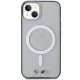 BMW Silver Ring MagSafe dėklas iPhone 14 Plus / 15 Plus, skaidrus