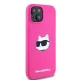 Karl Lagerfeld dėklas iPhone 15 Plus / 14 Plus Silicone Choupette MagSafe, rožinis