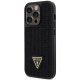 Guess Rhinestone Triangle dėklas Apple iPhone 14 Pro telefonui, juodas