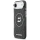Dėklas Karl Lagerfeld IML Choupette Head Logo MagSafe skirtas iPhone Air, juodas