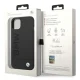 BMW dėklas iPhone 14 Plus telefonui Silicone Signature Logo MagSafe, juodas
