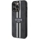 Guess iPhone 13 / 13 Pro Case 4G Printed Stripes MagSafe, Black