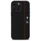 BMW Silicone Hexagon Red Line dėklas iPhone 16 Pro Max su MagSafe, juodas