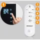 Infraraudonųjų spindulių šildytuvas Berdsen BD-992 1000 W su Wi-Fi ir pulteliu