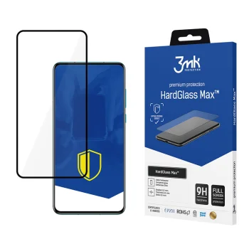 Grūdintas apsauginis stiklas 3mk HardGlass Max telefonui Huawei P40 Pro+ 5G, juodas