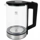 Stiklinis elektrinis virdulys 1500W, 2L, juodas