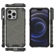 Apsauginis dėklas Honeycomb skirtas iPhone 13 Pro su TPU rėmeliu, juodas