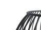 Decorative Metal Candle Holder, 15x15.5 cm, Black