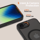 Tech-Protect MagCam MagSafe dėklas, skirtas iPhone 16e / 17e, Matte Black
