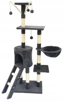 Cat House Tree with Sisal Scratching Posts - 138cm, 6 levels