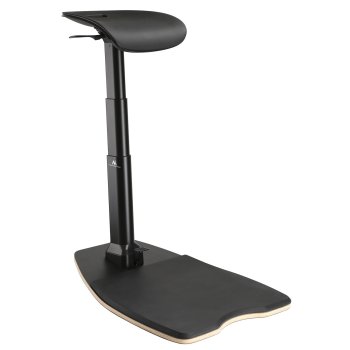 Ergonominė biuro kėdė Maclean MC-872 su nuovargį mažinančiu kilimėliu, juoda