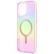 Uniq Iridescia Magclick Charging dėklas, skirtas iPhone 16 Pro, rausvas
