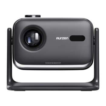 Aurzen Boom Mini vaizdo projektorius, juodas