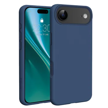 Etteri Silicone Mag dėklas skirtas iPhone 17 Air, tamsiai mėlynas
