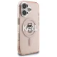 Karl Lagerfeld IML Choupette Sketch MagSafe dėklas iPhone 16, rožinis