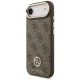 Guess 4G Strass Logo MagSafe dėklas telefonui iPhone 17 Air, rudas