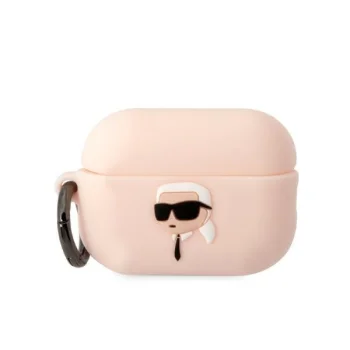 Karl Lagerfeld 3D Silicone NFT Karl Case for AirPods Pro 2, White