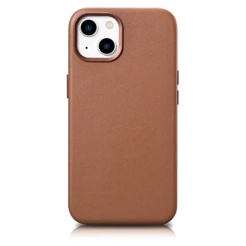 iCarer odinis dėklas telefonui iPhone 14 Plus su MagSafe, rudas