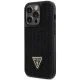 Guess Rhinestone Triangle dėklas Apple iPhone 14 Pro telefonui, juodas