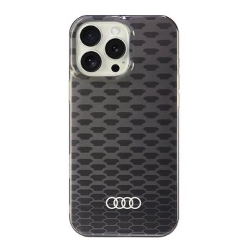 Audi iPhone 16 Pro Max dėklas IML Stitching Pattern MagSafe, juodas