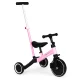 ECOTOYS 2-in-1 triratukas ir balansinis dviratukas su rankena, rožinis