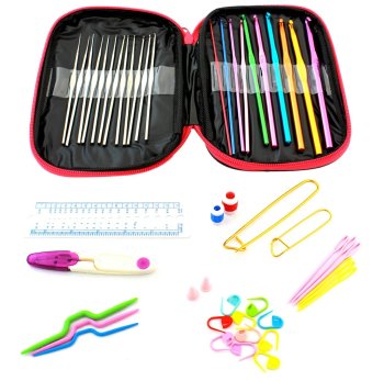 Crochet Hook Set 50 pcs with Case AG645A