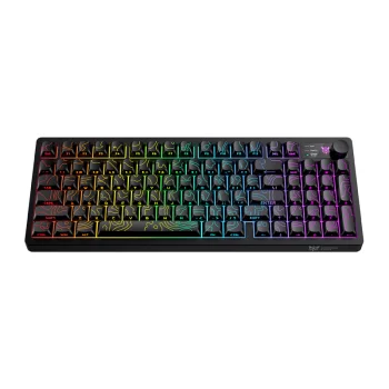Žaidimų klaviatūra Onikuma MT902 RGB, 2.4 GHz / USB-C, juoda