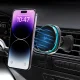 Automobilinis laikiklis Wozinsky WCT5-Q6S2Y su Qi/MagSafe 15W įkrovikliu, juodas